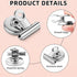 GRTARD 6 Pack Magnetic Clips Strong Refrigerator Magnet Clips with Anti-Scratch Sticky Pads, Clips Magnets for Fridge, Whiteboard Magnets Clips Fr...