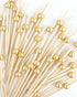 DF DUALFERV 200PCS Gold Bamboo Appetizer Picks, 4.7 Inch...