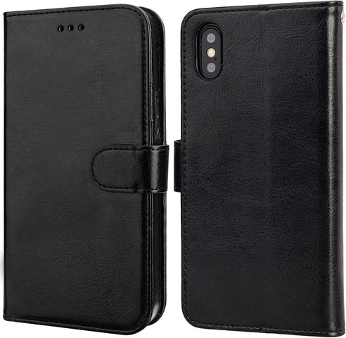 Bocasal for iPhone Xs Max Wallet Case with Card Holder PU Leather Magnetic Detachable Kickstand Shockproof Wrist Strap Removable Flip Cover for iP...