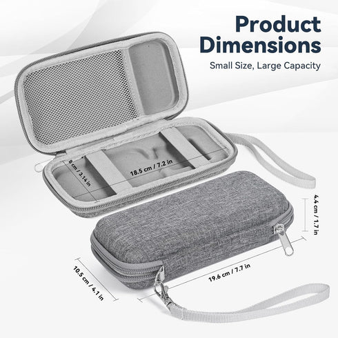 Case Compatible with Apple MagSafe Battery Pack, Hard Travel Case for MagSafe Magnetic Power Bank for iPhone 14/13/12, Extra Mesh Pocket Fits Powe...