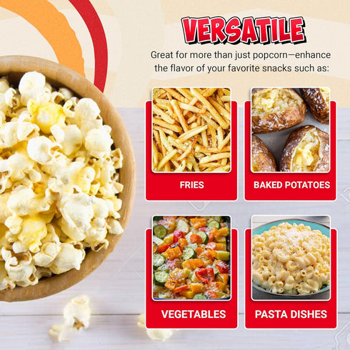 Smash Seasonings White Cheddar Cheese & Movie Theater Butter - 2 Pack of Delicious Popcorn Flavoring Seasoning in a Shaker Bottle - Enhance Your S...