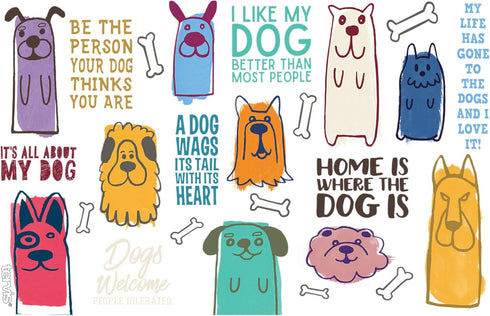 Tervis Dog Sayings Made in USA Double Walled Insulated Tumbler Travel Cup Keeps Drinks Cold & Hot, 16oz, Classic...