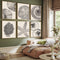 WYHLMTQ 6Pcs Boho Beach Coastal Posters Canvas Wall Art Modern Abstract Painting Shell Pictures Prints Wall Decor Beach Gallery Artwork for Beach ...
