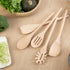 Wooden Cooking Spoons Set, 14 Inch Maple Wood Mixing Spoon, Mixing Salad, Sauce Soup Stirring Ladle, Nonstick Spoon Kitchen Serving Utensil with L...