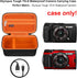 Carrying Case for OM SYSTEM Tough TG-7 Digital Camera/OM System Olympu TG-6 Underwater camera, Rugged Waterproof Shockproof WiFi 4K Video Digital ...