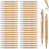 50 Pcs Inspirational Bamboo Pen Wood Ballpoint Pen Thank You Pen Bulk Appreciation Gift for Women Men Office Teacher Coworker Black Ink(Elegant St...