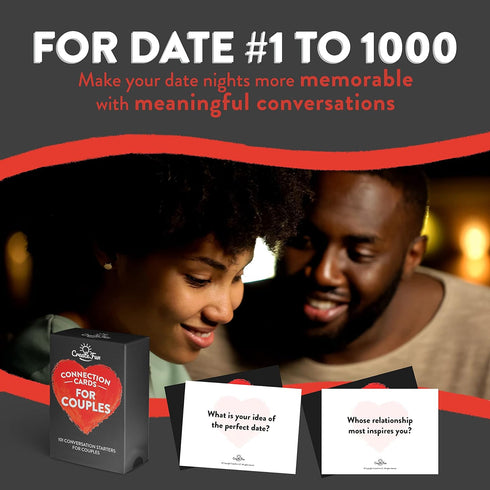 Conversation Cards for Couples - 101 Couples Conversation Starter Cards - Conversation Starter and Question Cards for Engaging and Thought-Provoki...