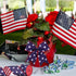 2 Rolls Patriotic Wired Edge Ribbon Stars and Stripes Reversible Ribbons Red White Blue Decorative Ribbon for 4th of July Memorial Day Bow Wreath ...
