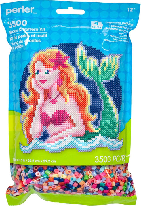 Perler Mermaid Pattern Bag Beads Kit, 3500pcs...