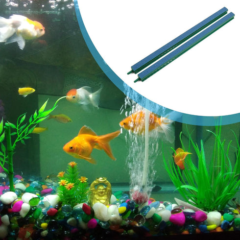 Aquarium Air Stone Bar, Air Stone Bubble Release Oxygen Diffuser Bar for Aquarium Fish Tank, 12.5inch (Green 2pcs)...