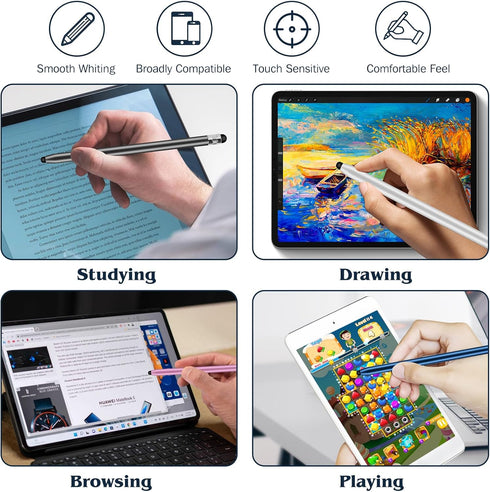 Stylus Pens for Touch Screens, AGREJO Stylus Pens High Precision Capacitive Stylus for iPad iPhone Tablets Samsung Galaxy All Universal Touch Scre...