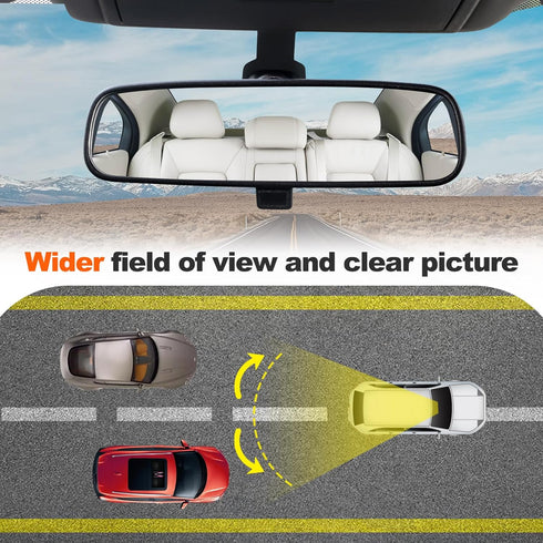 Interior Rear View Rearview Mirror Car Front Mirror Indoor Reflector Anti-glare Fit For Nissan Rogue Altima NV1500 NV2500 NV3500 Frontier Cefiro T...