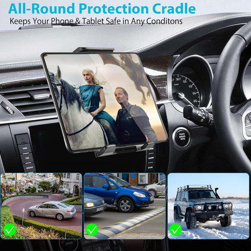 Lopnord Z Fold 5/4 Car Mount, Car Air Vent Phone Mount/Tablet Holder for Samsung Galaxy Z Fold 3/S23 Ultra/S22/i Phone 15 14 Pro Max, Car Vent Pho...