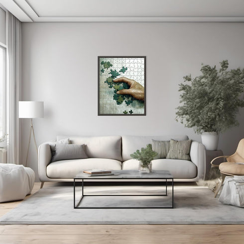 Posterizer 1 pcs-cute unique puzzle pieces art-Abstract & Modern Art Gift for Art Lovers Decorations for Bedroom, Office, Living Room - unframed w...