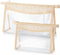 Boho Clear Cosmetic Bag - 2Pcs Boho Waterproof Toiletry Bag Travel Makeup Bag Beige Transparent PVC Zipper Makeup Pouch Compliant Bag for Women Me...