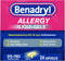 Benadryl Liqui-Gels Allergy Medicine, Dye-Free Liquid Gel Capsules with 25 mg of Diphenhydramine HCl Antihistamine for Relief of Allergy & Cold Sy...