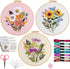 Offizon 3 PCS Embroidery Kit for Beginners - Cross Stitch DIY Craft Set, Flower Embroidery Accessories & Hoop Included, Hand Embroidery Kit for Ad...