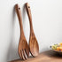 Muso Wood Acacia Salad Servers, 12-inch Wooden Salad Tongs for Serving Salad Mixes, Set of 2 (Acacia salad servers)...