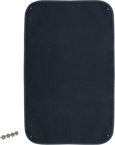 RecPro RV Entry Door Window Shade Sunshade Camper Privacy Entrance Sun Blackout Fabric 16" x 24" (Black)...