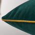 Avigers 12 x 20 Inch Teal Gold Leather Striped Lines Velvet Cushion Case Luxury Modern Throw Pillow Cover Decorative Pillow for Couch Living Room ...