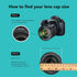 Foto&Tech Camera Lens Cap Leash with Elastic String, Compatible with Universal DSLR SLR Evil Mirrorless Cameras Video (x3)...