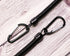 6.89 inch Black Fishing Lanyards Retractable Spiral Spring Lanyard Boating Rope Safety Wire Coiled Tether with Buckle for Pliers Grippers Fish Tac...