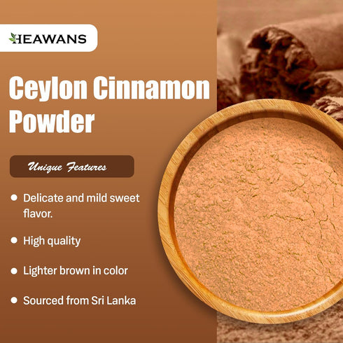 Organic Ceylon Cinnamon Ground Premium (Real or True Cinnamon) Grade Powder from a USDA certified farm in Sri Lanka. (1.6 oz)...