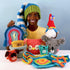 Boye Jonah's Hands Gnome Beginners Crochet Kit for Kids and Adults, Multicolor 12 Piece, Small...