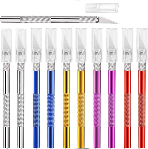 15 Pack Exacto Knife Set, Hobby Knife, Back to School Supplies Craft Knifes Kit for Art, Carving, DIY, Scrapbooking, Art, Cutting, Stencil(Mulitic...
