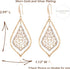 – Boho Filigree Two-Tone Dangle Earrings - Exquisite Handcrafted Jewelry for Boho Chic Style - Large Two Tone Worn Gold and Silver Plated Earring ...