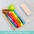BAZIC Plastic Pencil Case Utility Storage Box, Clear Color, Multi Purpose Organizer for Pens Pencils, 4-Pack...