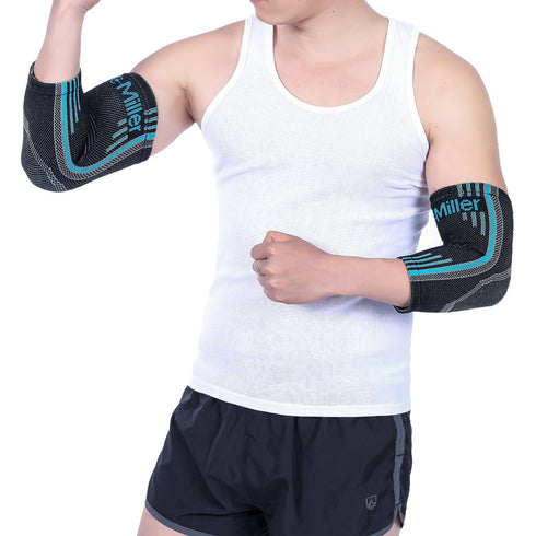 Doc Miller - Compression Elbow Brace: Support for Tendonitis, Bursitis, Tennis, Arthritis, Workouts - Elbow Sleeves for Men & Women, Joint Pain, E...