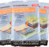 3 NEW ESSENTIALS Large VACUUM STORAGE BAG SPACE SAVER 17.5 in x 27.5 in...