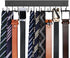 Belt Hanger Wall Mounted, Wooden Belt Organizer Max 12 Storage Capacity, 180° Rotating Space Saving Hangers for Ties, Tank Tops, Scarves, Bras, Ke...