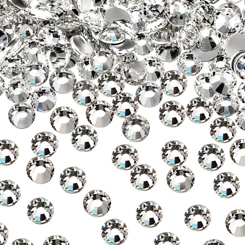 Maitys 2880 Pcs SS20/ 4.8mm Clear Flat Back Crystal Rhinestones Round Beads Glass Diamond Gems for DIY Nail Art, Craft Glue Fix, Makeup Decoration...