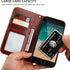 Bocasal PU Leather Wallet Case for iPhone 7/8 Plus with Card Holder, Magnetic Kickstand, Wrist Strap & Removable Flip Cover (Brown)...