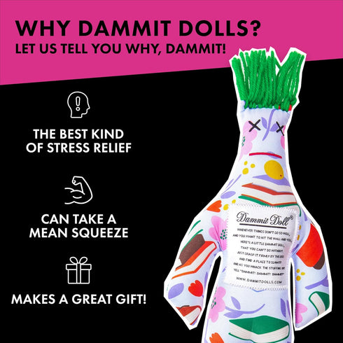 Dammit Doll - Limited Edition - Book Garden Stress Relief, Gag Gift...