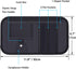 Car Sun Visor Organizer, Wisdompro Vehicle Interior Accessories Storage Pouch Auto Registration Holder with Elastic Strap for Sunglass, Documents,...