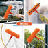 Professional 2 in 1 Squeegee Window Squeegee with 31 inch Long Stainless Steel Handle,Sponge Car Window Squeegee for Gas Station, Glass,Shower,Out...