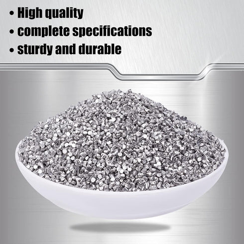 CHGCRAFT 300g Aluminum Metal Shavings Orgone Platinum Metal Small Lumps Sample for Art Experiments Production Industry Welding Metal Fittings DIY ...