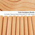 OLYCRAFT 10 Sheets Cork Sheets 12x6.1 Inch Thin Cork Roll 1mm Thick Brown Cork Board Rectangle Cork Tiles Cork Mats for Coaster Placemat Kitchen D...