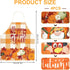 Whaline 4Pcs Fall Thanksgiving Aprons 4 Design Autumn Waterproof Chef Cooking Aprons Gnome Pumpkins Turkey Adjustable Aprons Fall Kitchen Collecti...