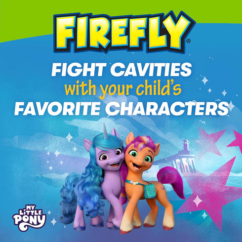 FIREFLY Clean N' Protect My Little Pony Power Toothbrush with 3D Character Cover, Soft Bristles, Battery Included, Ages 3+...