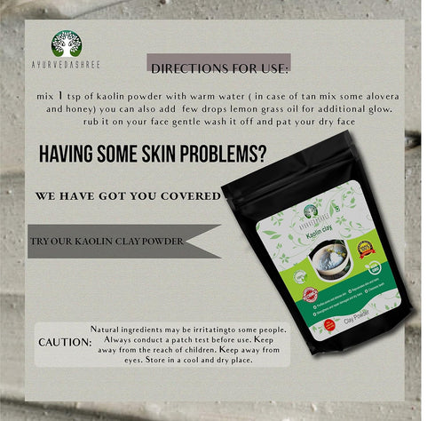 Kaolin Clay 50 Gm | Gentle Clay for Face Pack | Skin Care | Cleans Skin Pore | Exfoliates & Detoxifies Skin | Removes Excess Sebum from Skin | Per...
