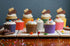 50-Pack Paper Baking Cups, Greaseproof Disposable Cupcake Muffin Liners (Large, Chocolate Brown Polka Dots)...