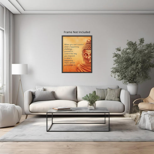 Posterizer 1 pcs-spiritual quote-control what you can-Motivational & Inspirational Art-Quotes and Poems-Gift For Buddhism Meditation philosophy Fa...