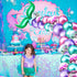 KatchOn Green Mermaid Tail Balloon - 25 Inch, Pack of 6 | Foil Curve Balloon for Garland | Mermaid Birthday Decorations...