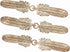 bezelry 3 Pairs Large Feather Cape or Cloak Clasp Fasteners. 108mm Fastened. Sew On Hooks and Eyes Cardigan Clip...