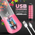 Portable Blender - Compact and USB Rechargeable Personal Travel Blenders for Smoothies, Shakes and Ice - Mini Fruit Juice Mixing Shaker Bottle - 3...