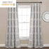 Lush Decor Nova Ruffle Window Curtain Panel Pair, 42"W x 84"L, Gray...